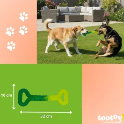 Tootoy! Mordedor Grill and Pull Verde para perros