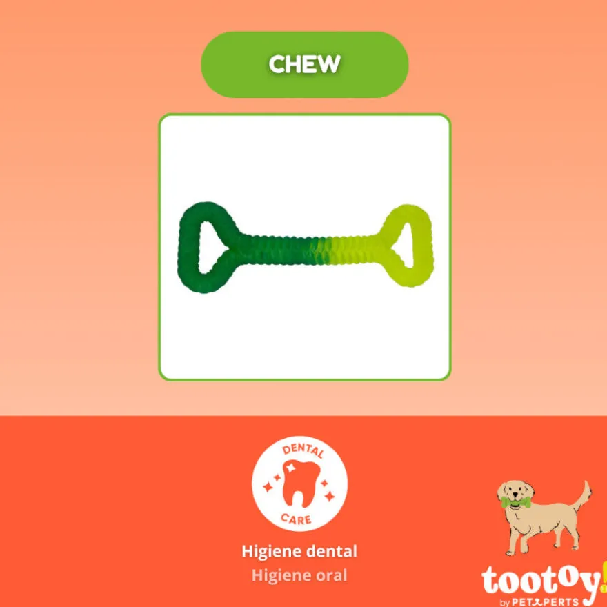Tootoy! Mordedor Grill and Pull Verde para perros