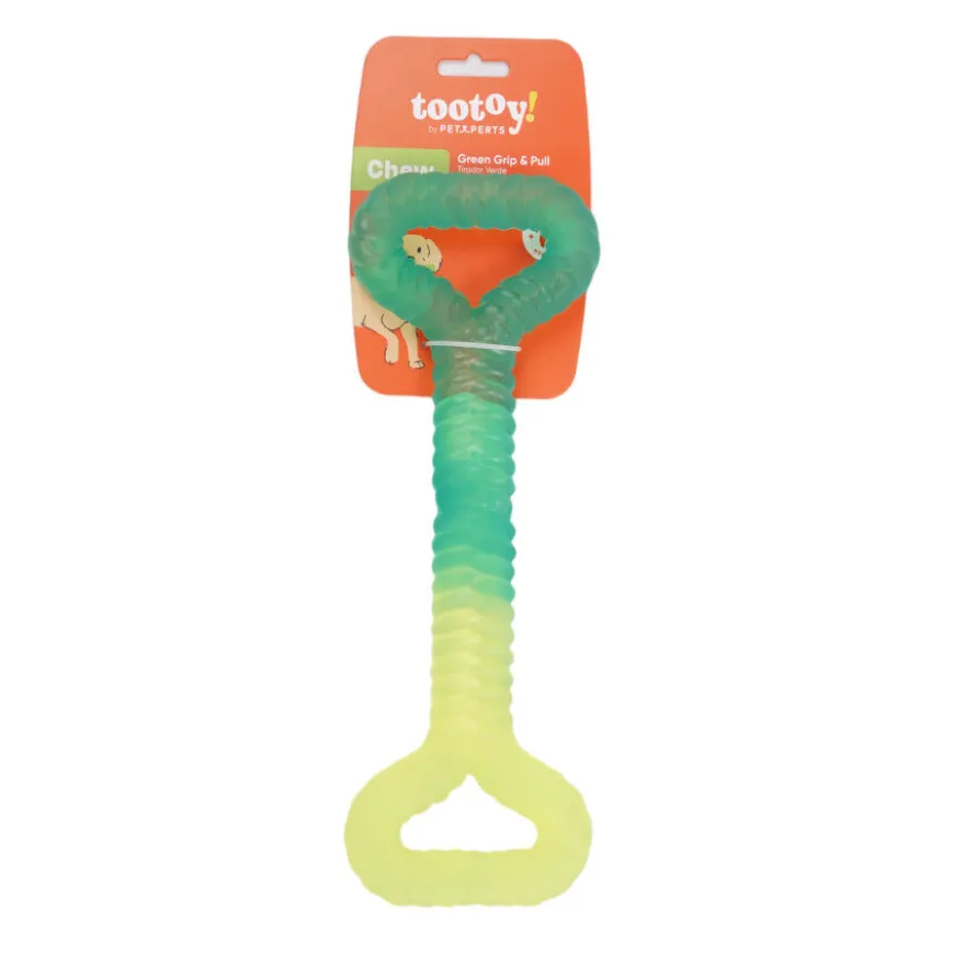 Tootoy! Mordedor Grill and Pull Verde para perros