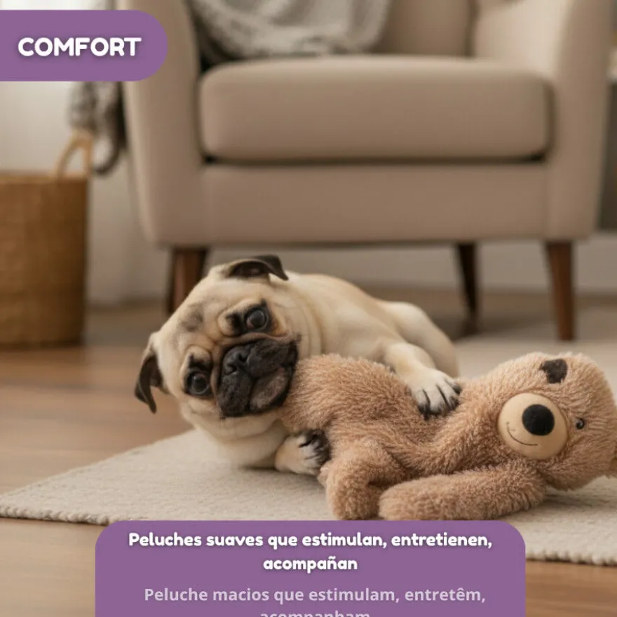 Tootoy! Oso de Peluche con Sonido para perros