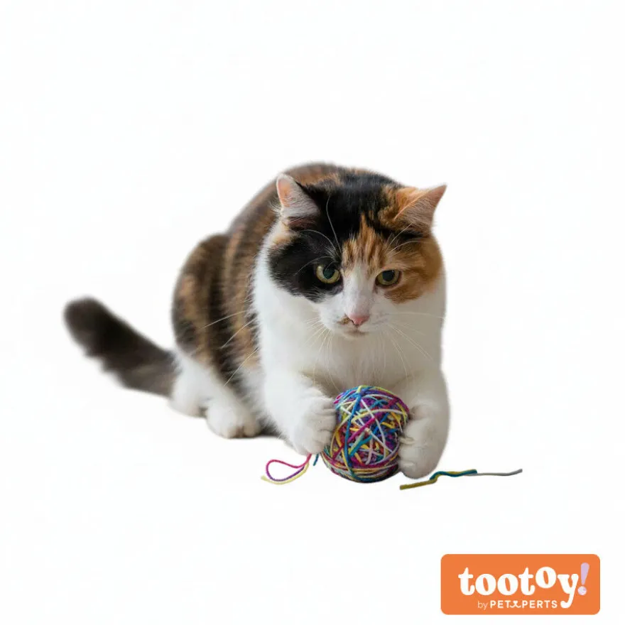 Tootoy! Ovillo de Lana Colorido para gatos