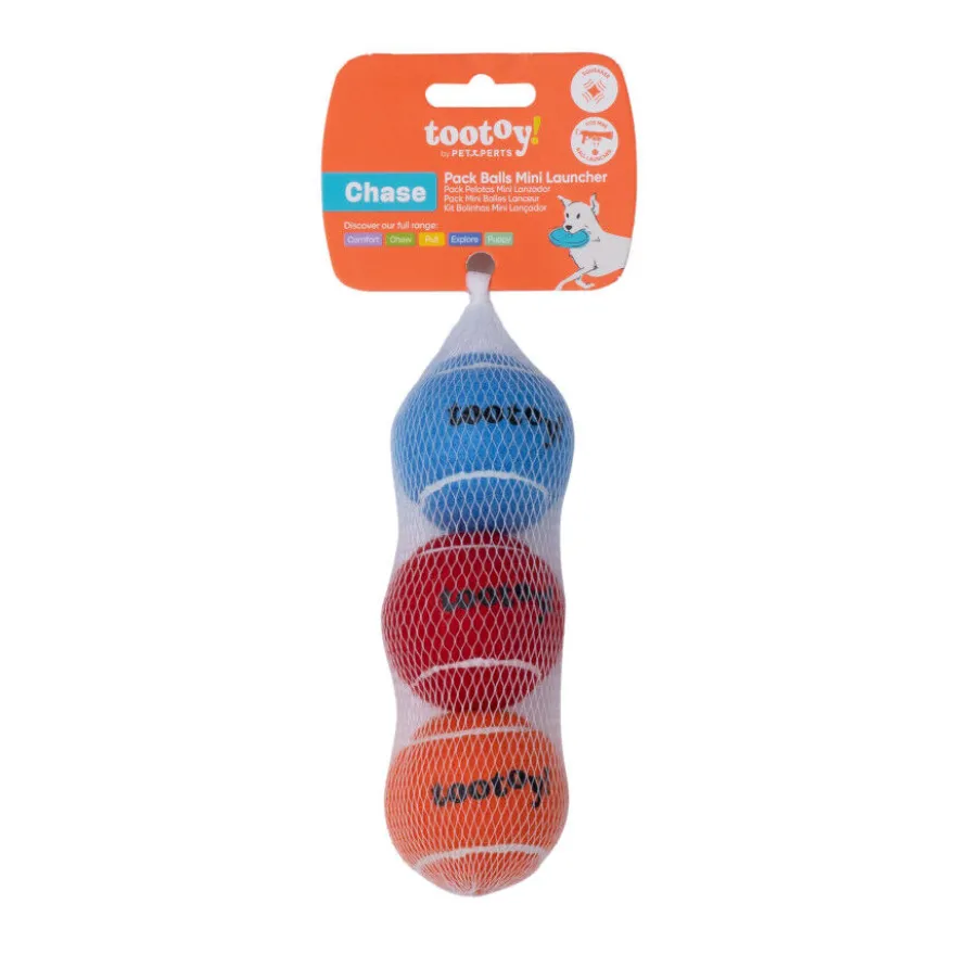 Tootoy! Pack de Pelotas de Tenis de Colores para perros