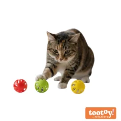 Tootoy! Pelota con Cascabel Colores Variados para gatos