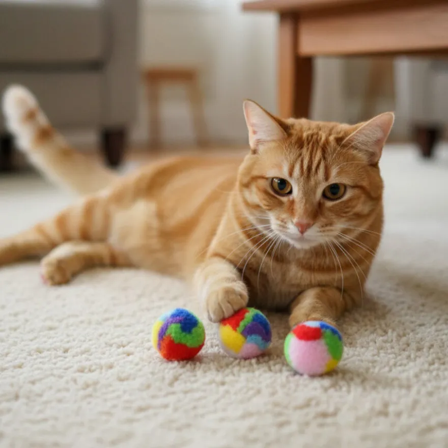 Tootoy! Pelota de Peluche Suaves para gatos