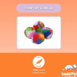 Tootoy! Pelota de Peluche Suaves para gatos