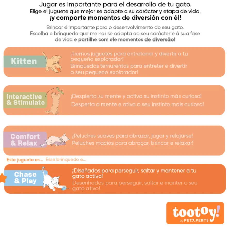 Tootoy! Pelotas Interactivas con Luces LED para gatos