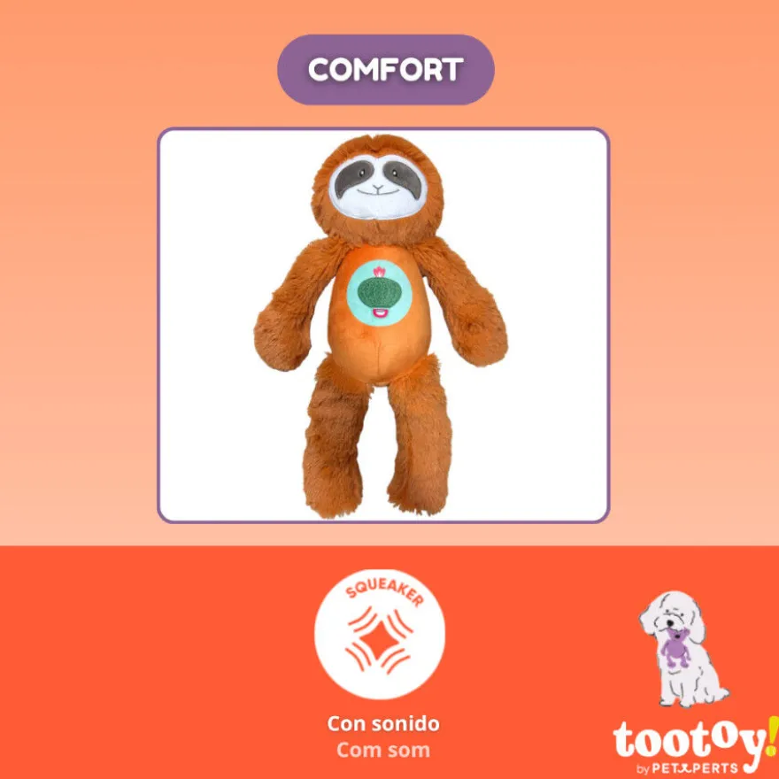 Tootoy! Perezoso Mordedor de Peluche con Sonido para perros