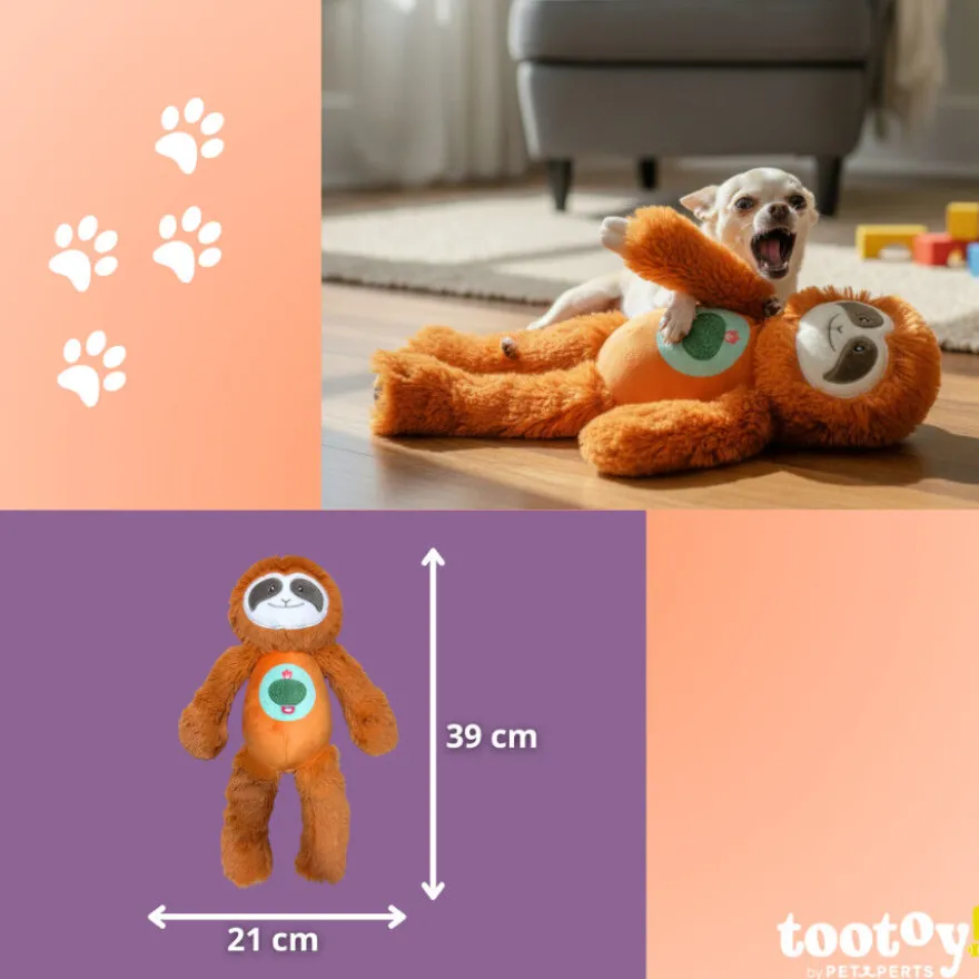 Tootoy! Perezoso Mordedor de Peluche con Sonido para perros