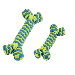Tootoy! Pull Braided Nylon Bone mordedor de cuerda para perros