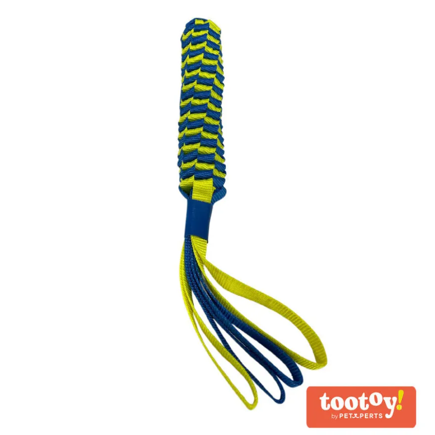 Tootoy! Pull Braired Stick señuelo de cuerda para perros
