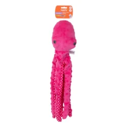 Tootoy! Pulpo de Peluche con Sonido Rosa para perros