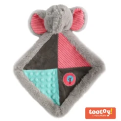 Tootoy! Puppy Elephant Comforter Doudou peluche para perros