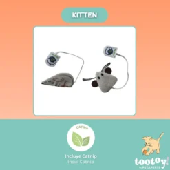 Tootoy! Ratón de Tela con Catnip para gatitos