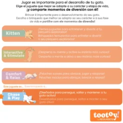 Tootoy! Ratón Interactivo con Movimiento para gatos
