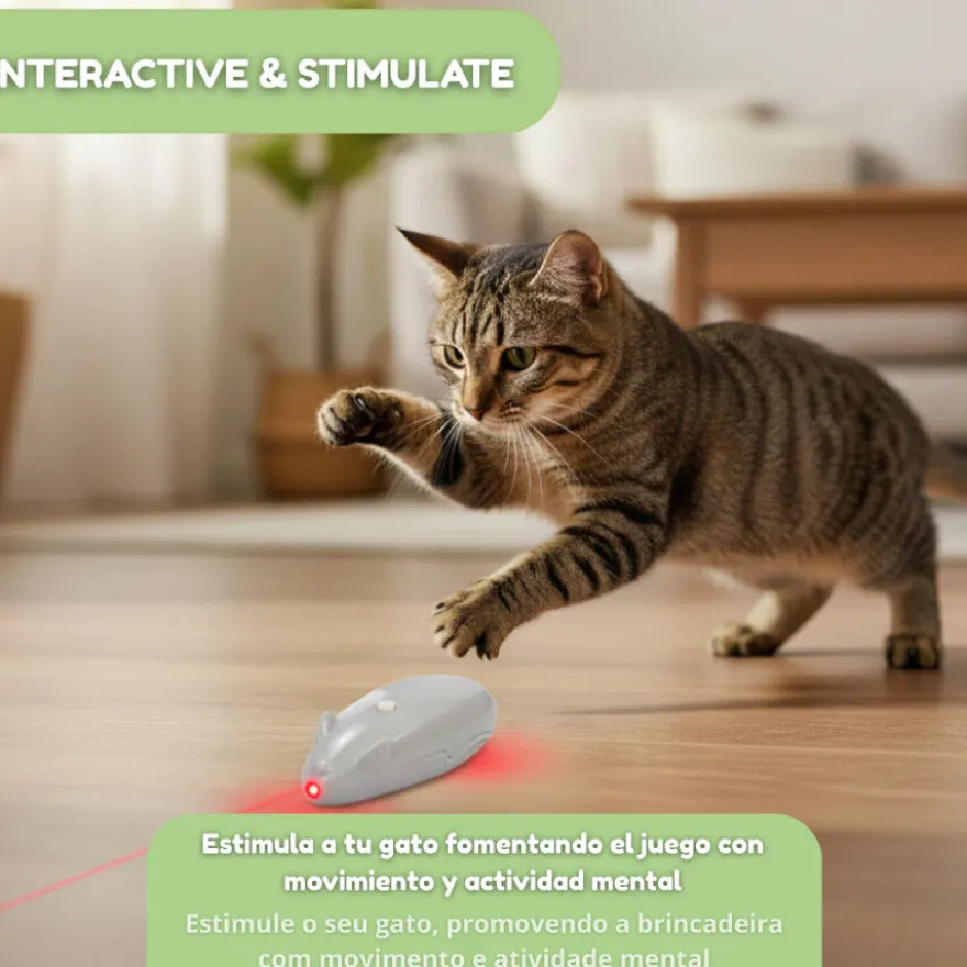 Tootoy! Ratón Láser Interactivo para gatos