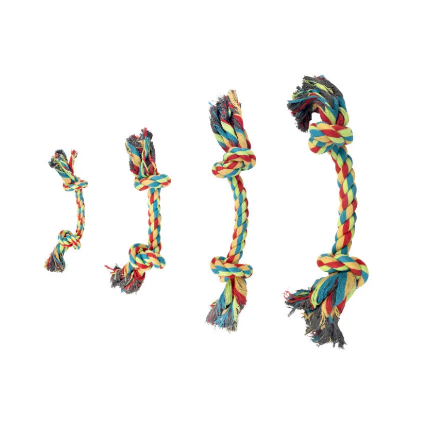 Tootoy! Rope Bone Multicolor Cuerda para perros