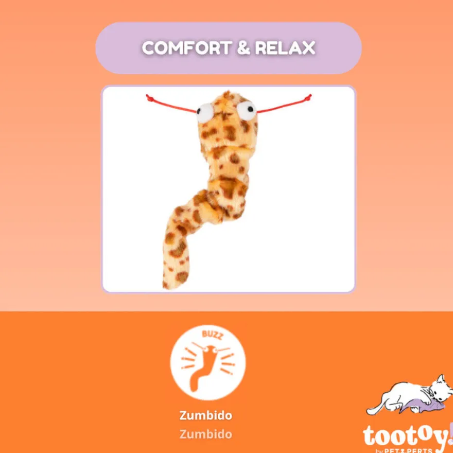 Tootoy! Serpiente de Peluche con Zumbido para gatos