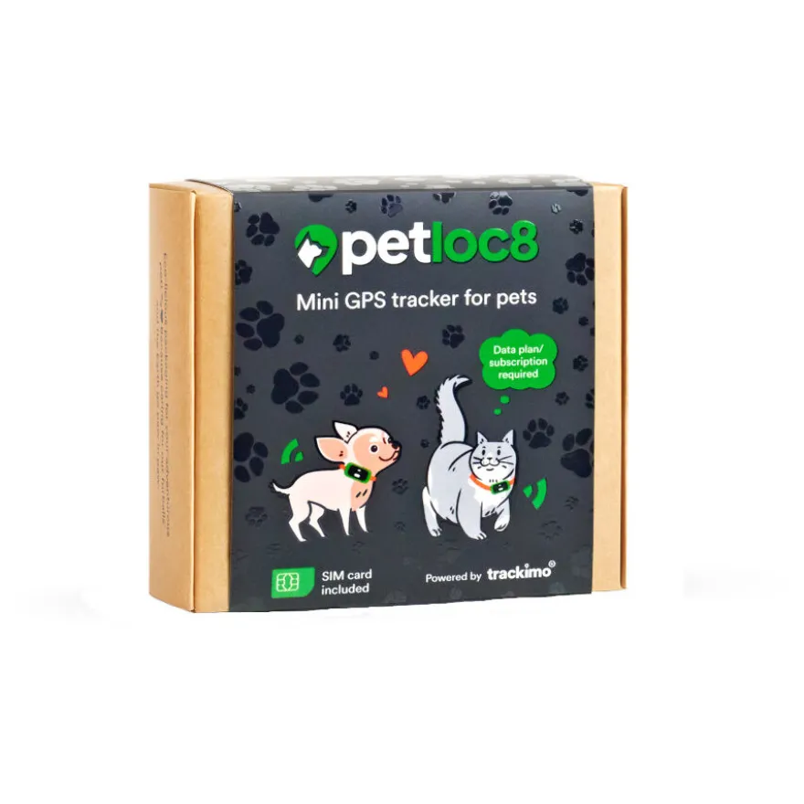 Trackimo Localizador GPS Petloc8 Mini 4G para perros y gatos pequeños