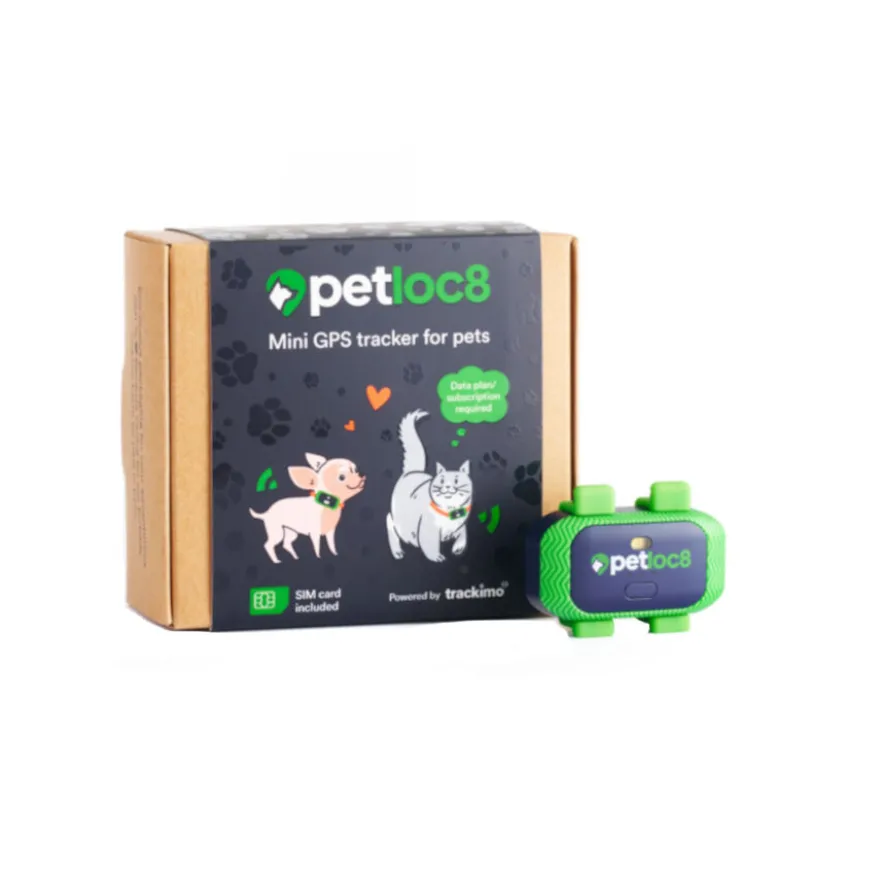 Trackimo Localizador GPS Petloc8 Mini 4G para perros y gatos pequeños