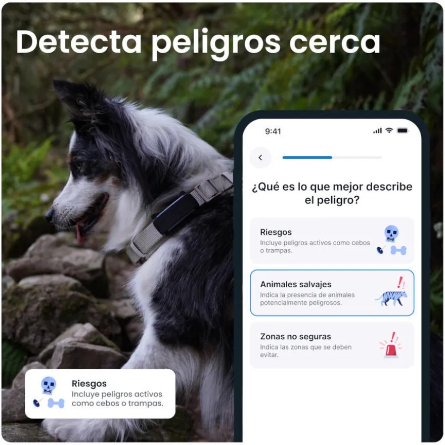 Tractive GPS Dog 6 Marrón Rastreador para perros