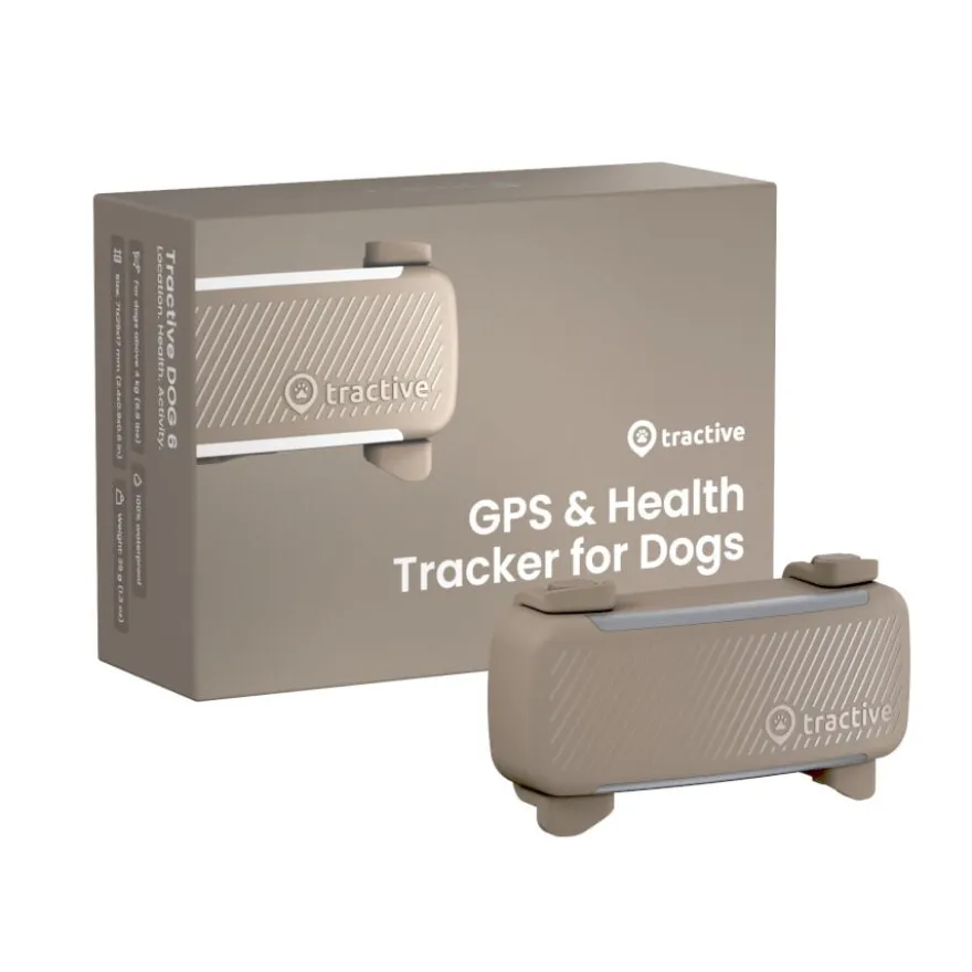 Tractive GPS Dog 6 Marrón Rastreador para perros
