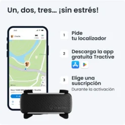 Tractive GPS Dog 6 Negro Rastreador para perros