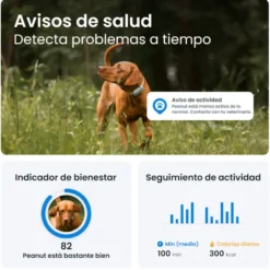 Tractive GPS Dog 6 Negro Rastreador para perros