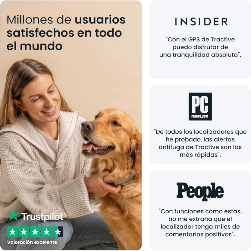 Tractive GPS Dog 6 Negro Rastreador para perros