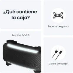Tractive GPS Dog 6 Negro Rastreador para perros