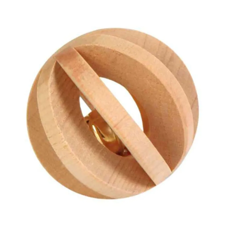 Trixie Bola de Madera con Cascabel juguete para roedores