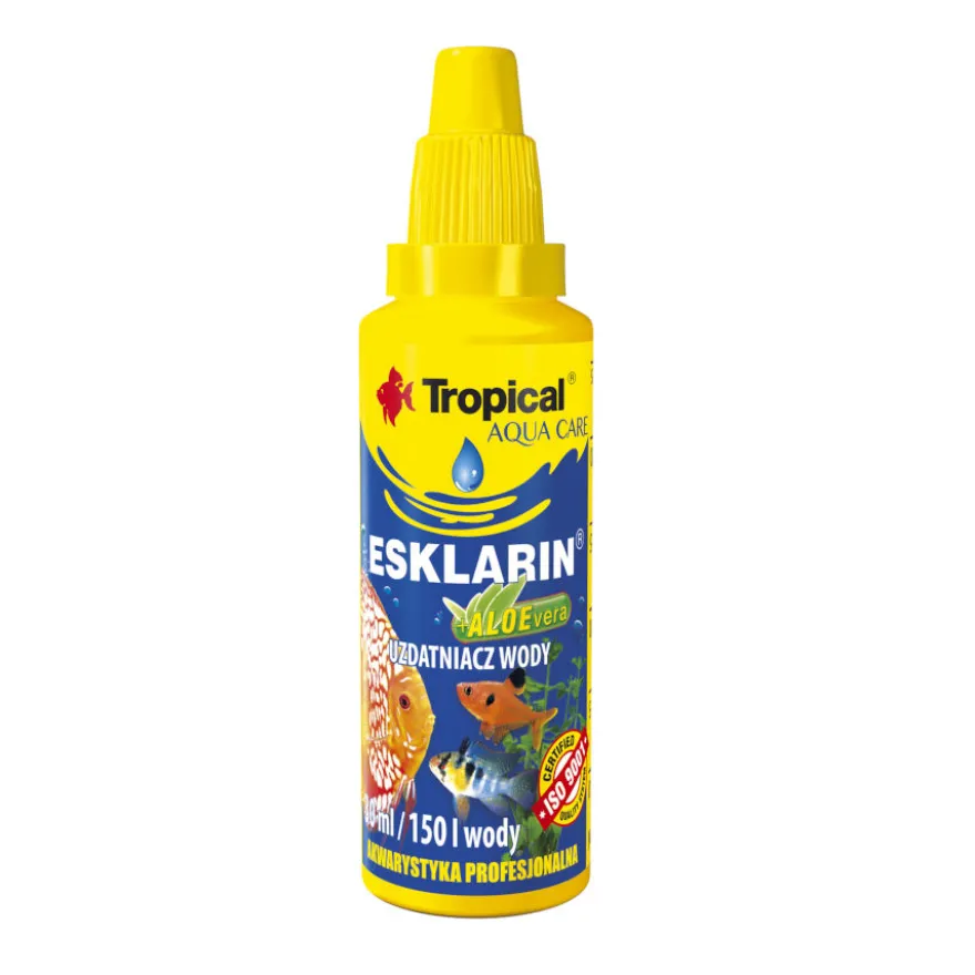 Tropical Esklarin con Áloe Acondicionador de Agua para acuarios de agua dulce