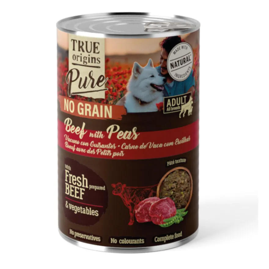 True Origins Adulto Pure Vacuno lata para Perros