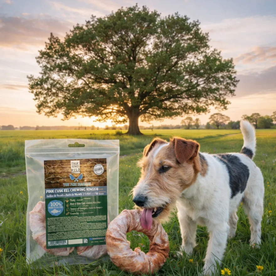 True Origins Anillos Piel Rosada Snack para perros