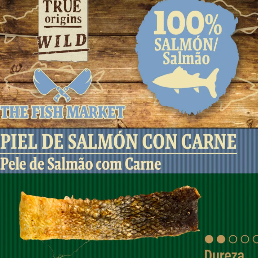 True Origins Piel de Salmón con Carne Snack para perros
