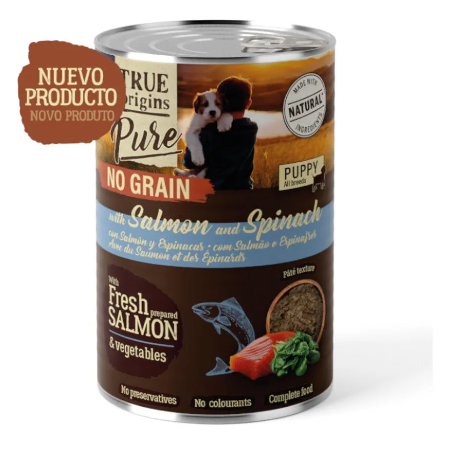 True Origins Pure con Salmón lata para cachorros
