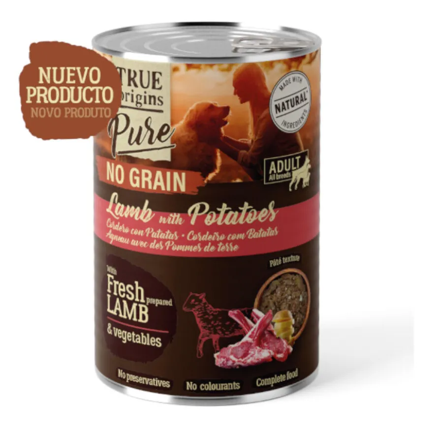 True Origins Pure Cordero lata para Perro