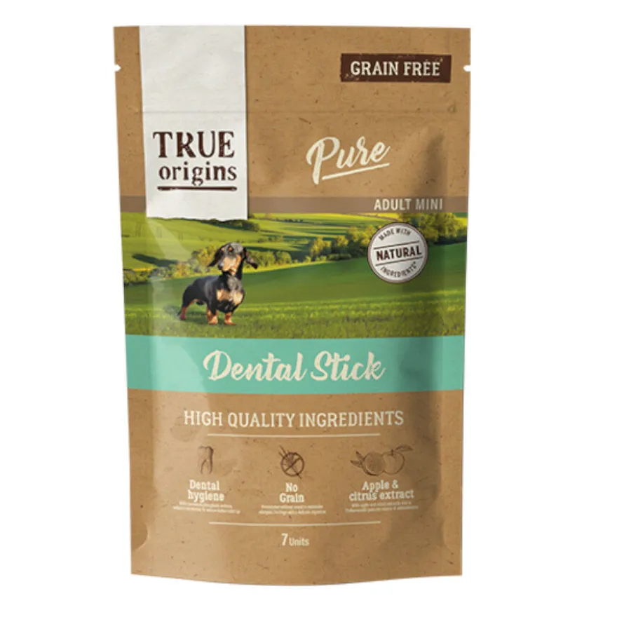 True Origins Pure Mini Adult Snacks Dentales para perros