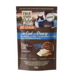 True Origins Pure No Grain Sobre con Bacalao para gatos