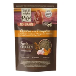 True Origins Pure Pollo con Calabaza sobre para Perros