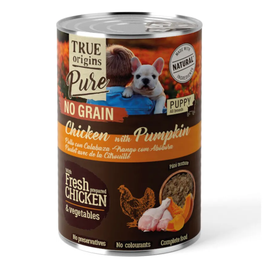 True Origins Pure Pollo lata para cachorros