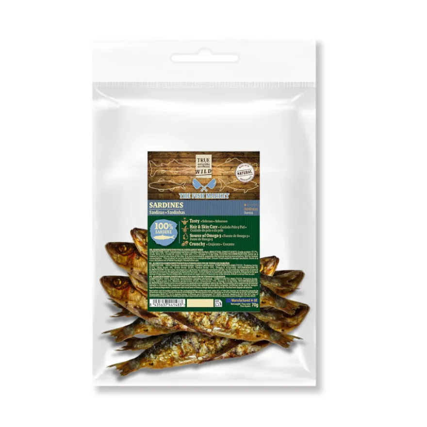 True Origins Sardinas Snack para perros