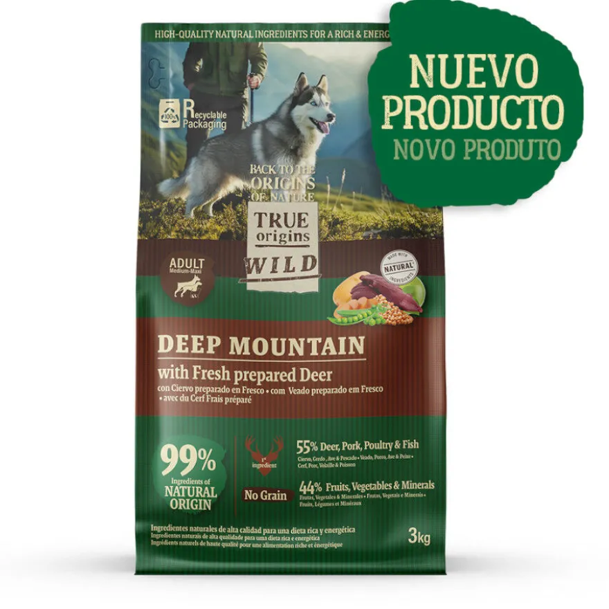 True Origins Wild Deep Mountain Ciervo Pienso para perros