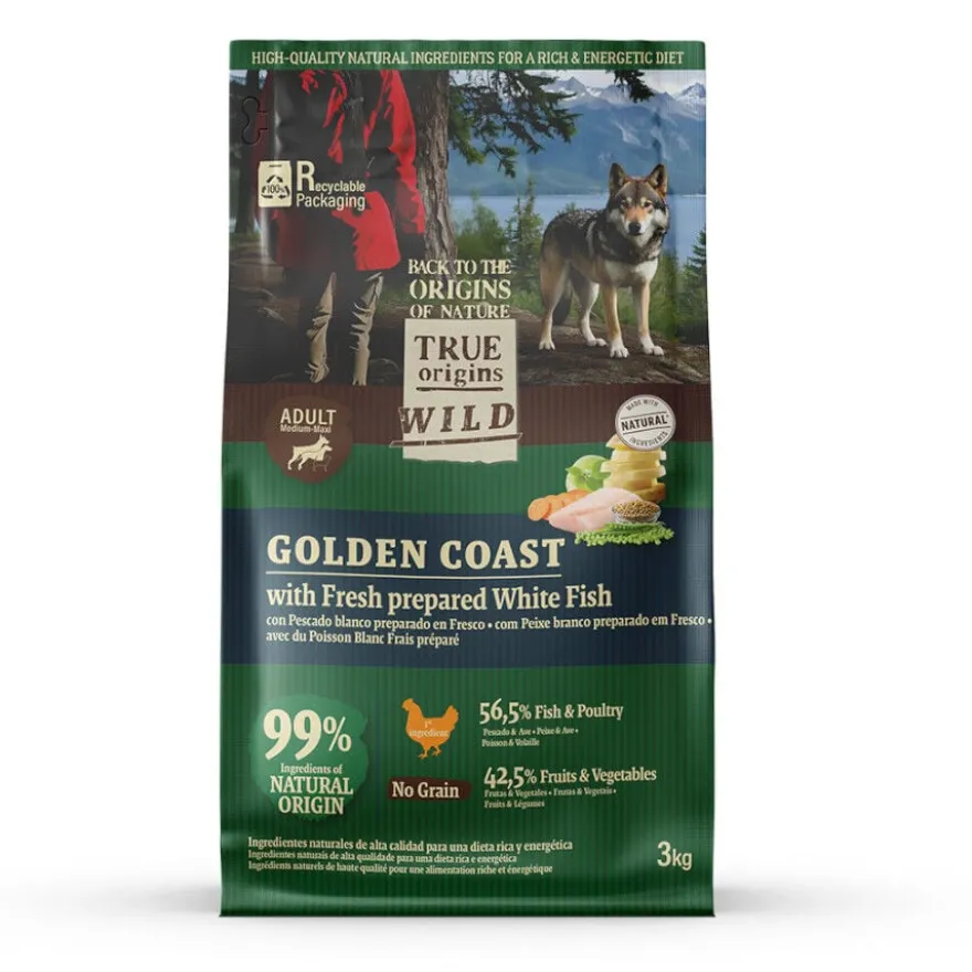True Origins Wild Golden Coast con Pescado blanco pienso para perros