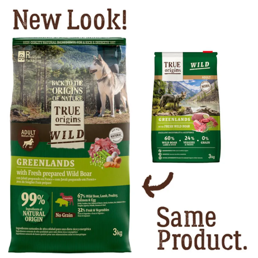 True Origins Wild Greenlands pienso para perros