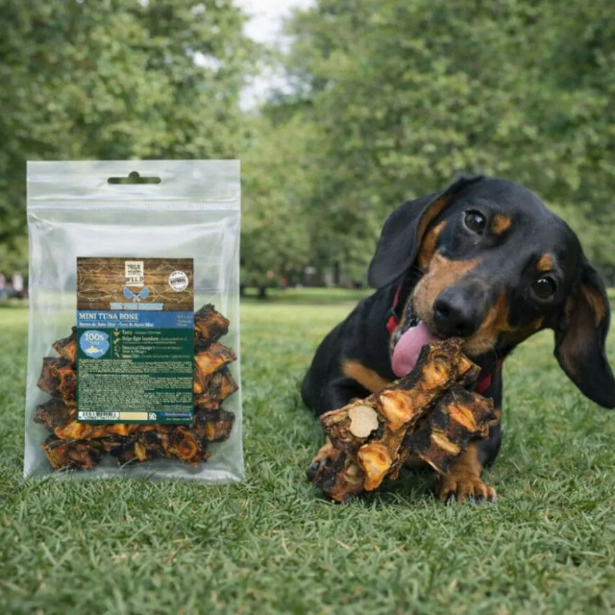 True Origins Wild Hueso Mini de Atún Snack para perros
