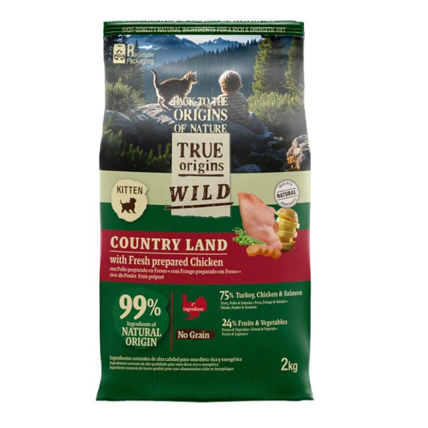 True Origins Wild Kitten Pollo y Pavo Pienso para gatos
