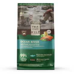 True Origins Wild Ocean River Salmón y Trucha pienso para gatos