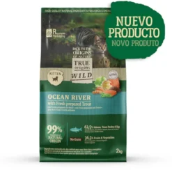 True Origins Wild Ocean River Salmón y Trucha pienso para gatitos