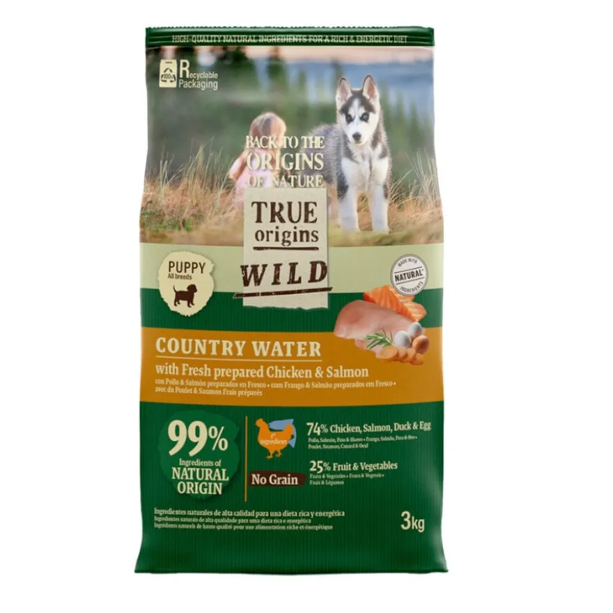 True Origins Wild Puppy Country Water Pollo y Salmón pienso