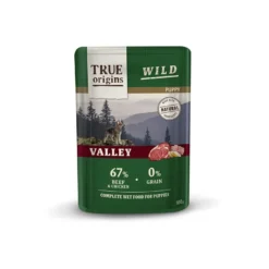 True Origins Wild Puppy Valley Ternera y Pollo sobre para perros